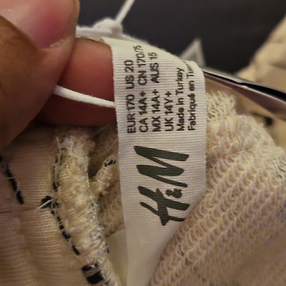 Cream and Black Casual Mickey Mouse Patterned Bottoms - Picture 2 of 2